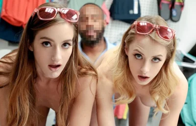 Caught Shoplifting With Nadia Noja And Kyler Quinn จับขโมย avฝรั่ง